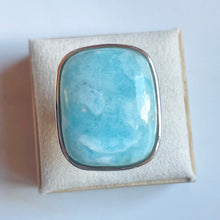 Load image into Gallery viewer, Larimar Large Square Ring - US 8
