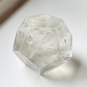 Clear Quartz Dodecahedron