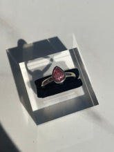 Load image into Gallery viewer, Pink Tourmaline Small Teardrop Ring - US 9.5
