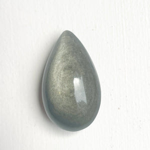 Silver Sheen Obsidian Teardrop