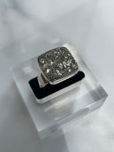 Load image into Gallery viewer, Pyrite Square Ring - US 9.5
