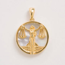 Load image into Gallery viewer, Freya Rose Mother of Pearl Zodiac Necklace
