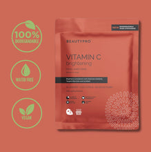 Load image into Gallery viewer, Beauty Pro - Vitamin-C Brightening Sheet Mask - 100% Biodegradable
