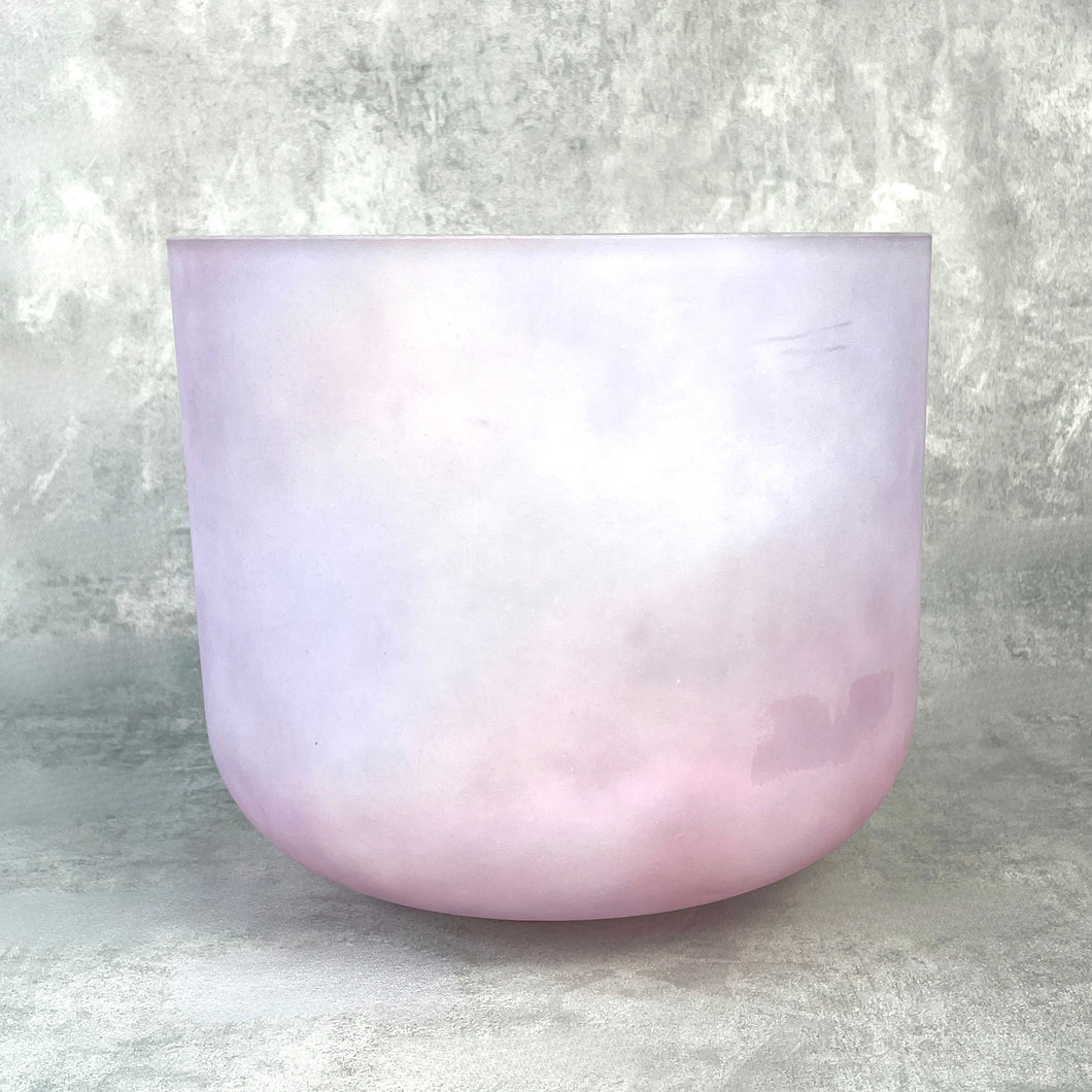 10”GO Selenite, Pink Aura Gold, Platinum inside 110057