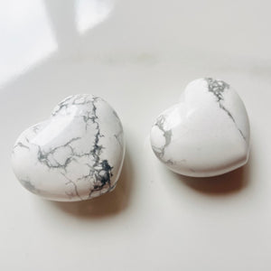 Howlite Heart