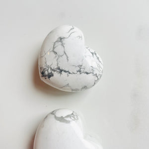 Howlite Heart