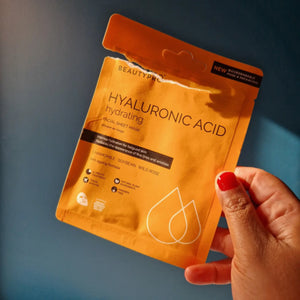 Beauty Pro - Hyaluronic Acid Hydrating Sheet Mask - 100% Biodegradable