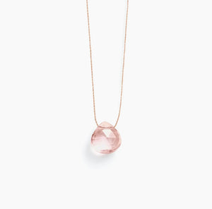 Wanderlust Life - Champagne Quartz fine cord necklace