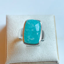 Load image into Gallery viewer, Amazonite Small Rectangle Ring - US 5.5
