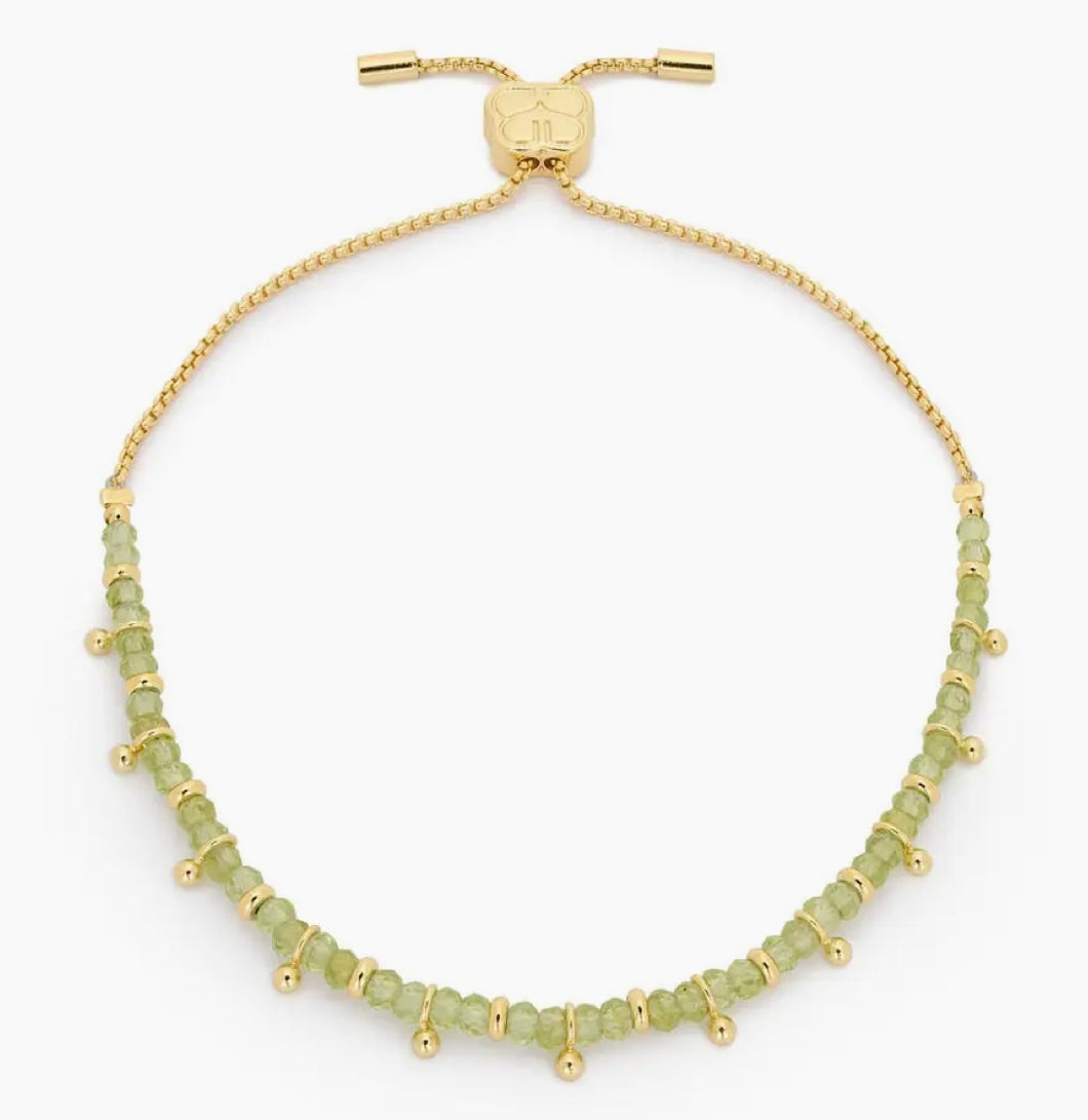 Boho Betty Peridot Gold Bracelet