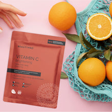 Load image into Gallery viewer, Beauty Pro - Vitamin-C Brightening Sheet Mask - 100% Biodegradable
