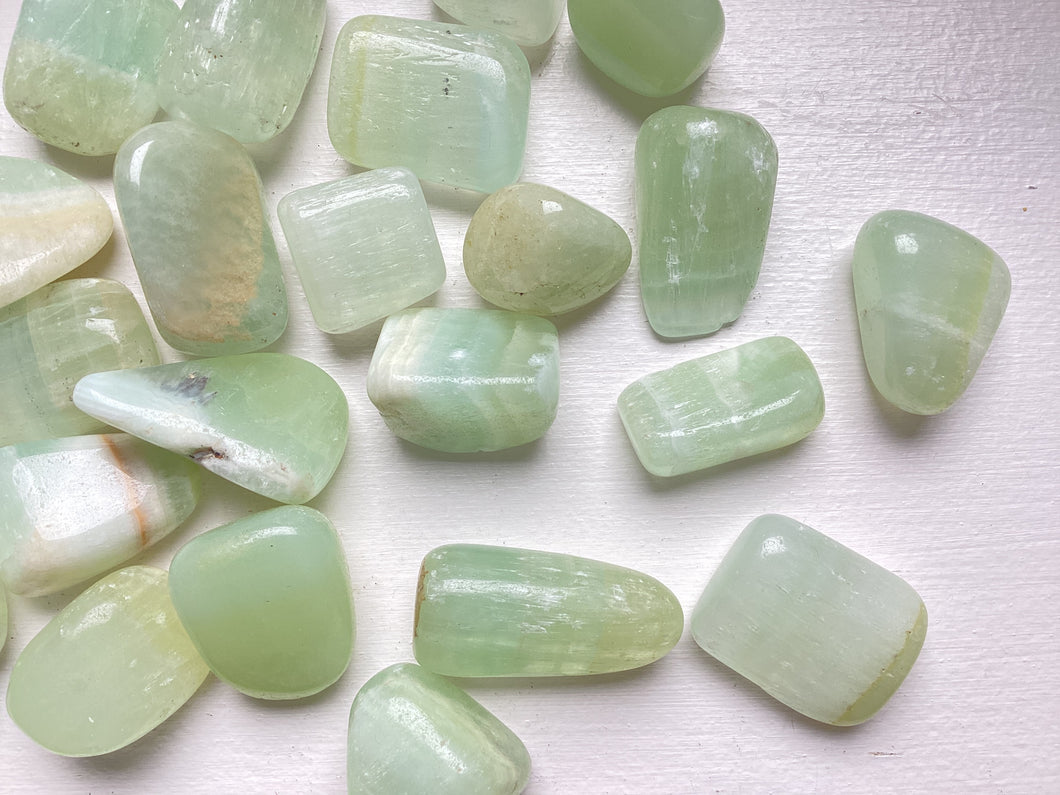 Pistachio Calcite Tumble