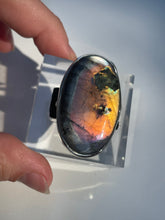 Load image into Gallery viewer, Labradorite Extra Large Oval Statement Ring - US 6.5
