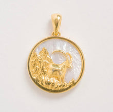 Load image into Gallery viewer, Freya Rose Mother of Pearl Zodiac Necklace
