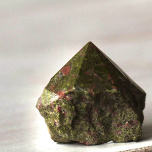 Unakite Half Polished Point