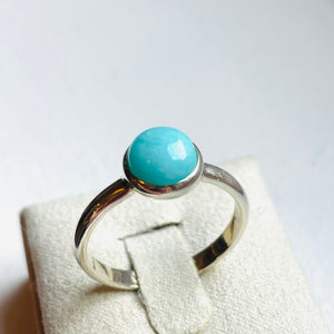 Larimar Small Round Ring - US 9.5