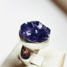 Load image into Gallery viewer, Amethyst Rough Medium Statement Ring - US 6
