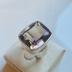 Ametrine Medium Rectangle Cut Ring - US 8