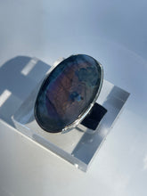 Load image into Gallery viewer, Labradorite Extra Large Oval Statement Ring - US 6.5
