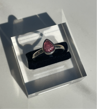 Load image into Gallery viewer, Pink Tourmaline Small Teardrop Ring - US 9.5
