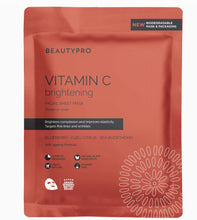 Load image into Gallery viewer, Beauty Pro - Vitamin-C Brightening Sheet Mask - 100% Biodegradable
