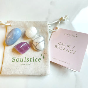 Calm and Balance Crystal Pouch