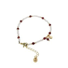 Load image into Gallery viewer, Krystal Kingdom - Moonstone &amp; Garnet Bracelet
