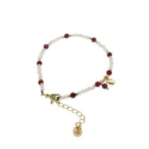 Krystal Kingdom - Moonstone & Garnet Bracelet