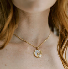 Load image into Gallery viewer, Freya Rose Mother of Pearl Zodiac Necklace
