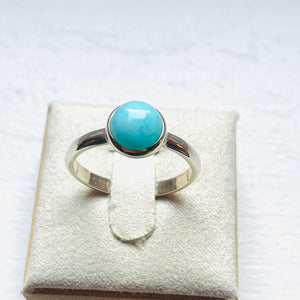 Larimar Small Round Ring - US 9.5