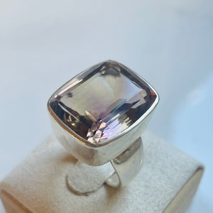 Ametrine Medium Rectangle Cut Ring - US 8