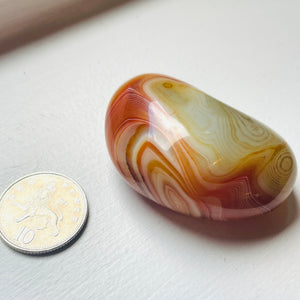 Agate Pebble - Silk Carnelian