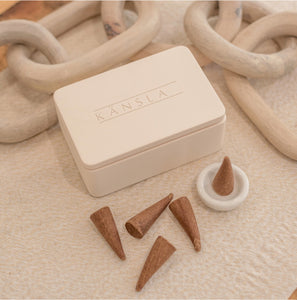 Kansla - Cashmere & Oak Incense Cones