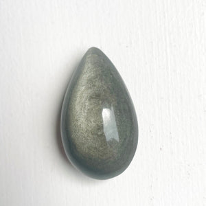 Silver Sheen Obsidian Teardrop