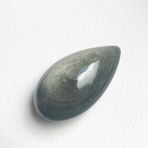 Silver Sheen Obsidian Teardrop