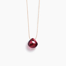 Load image into Gallery viewer, Wanderlust Life - January Garnet Fine Cord Birthstone Necklace
