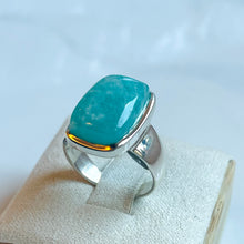 Load image into Gallery viewer, Amazonite Small Rectangle Ring - US 5.5
