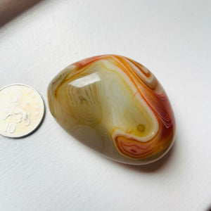 Agate Pebble - Silk Carnelian