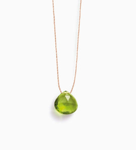 Wanderlust Life - Peridot fine cord necklace