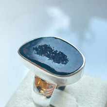 Load image into Gallery viewer, Agate Druzy Ring #2 - US 9.5
