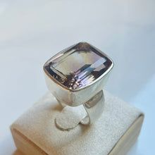 Load image into Gallery viewer, Ametrine Medium Rectangle Cut Ring - US 8
