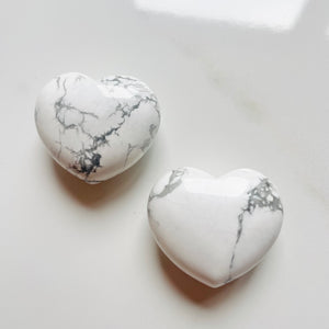 Howlite Heart