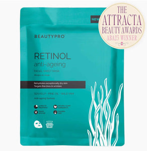 Beauty Pro - Retinol Anti-Ageing Sheet Mask - 100% Biodegradable