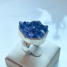 Load image into Gallery viewer, Amethyst Rough Large Bezel-Set Ring - US 8
