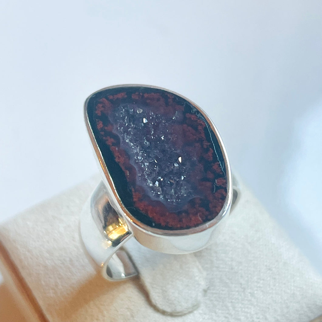 Agate Druzy Ring #2 - US 9.5