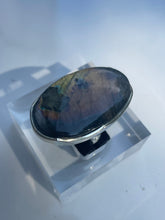 Load image into Gallery viewer, Labradorite Extra Large Oval Statement Ring - US 6.5
