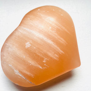 Red Selenite Heart