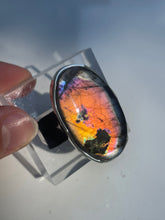 Load image into Gallery viewer, Labradorite Extra Large Oval Statement Ring - US 6.5
