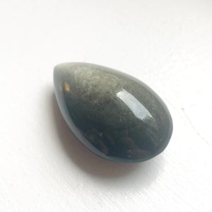 Silver Sheen Obsidian Teardrop