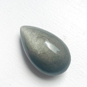 Silver Sheen Obsidian Teardrop